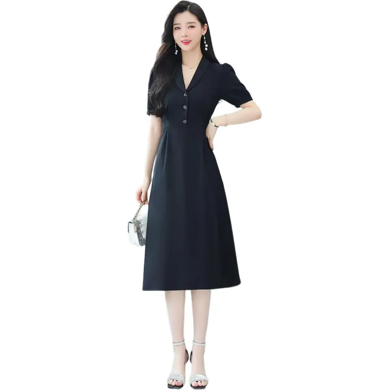 Mu Xiao Xin Short Sleeved Dress Women's-4