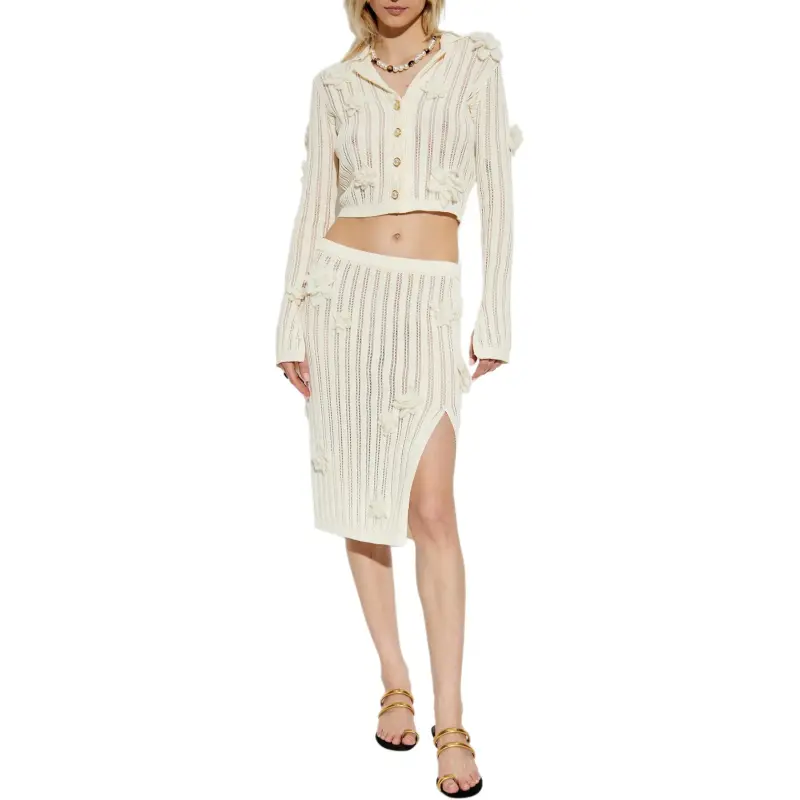 CASABLANCA Floral appliqué Top-3