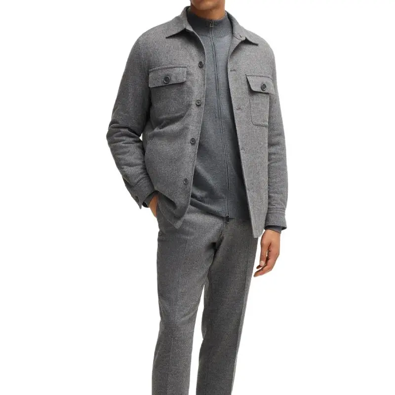 HUGO BOSS Logo Embroidered Zipped Knit Cardigan-3