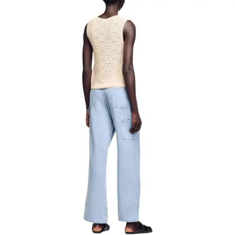 Sandro Crochet Vest-2
