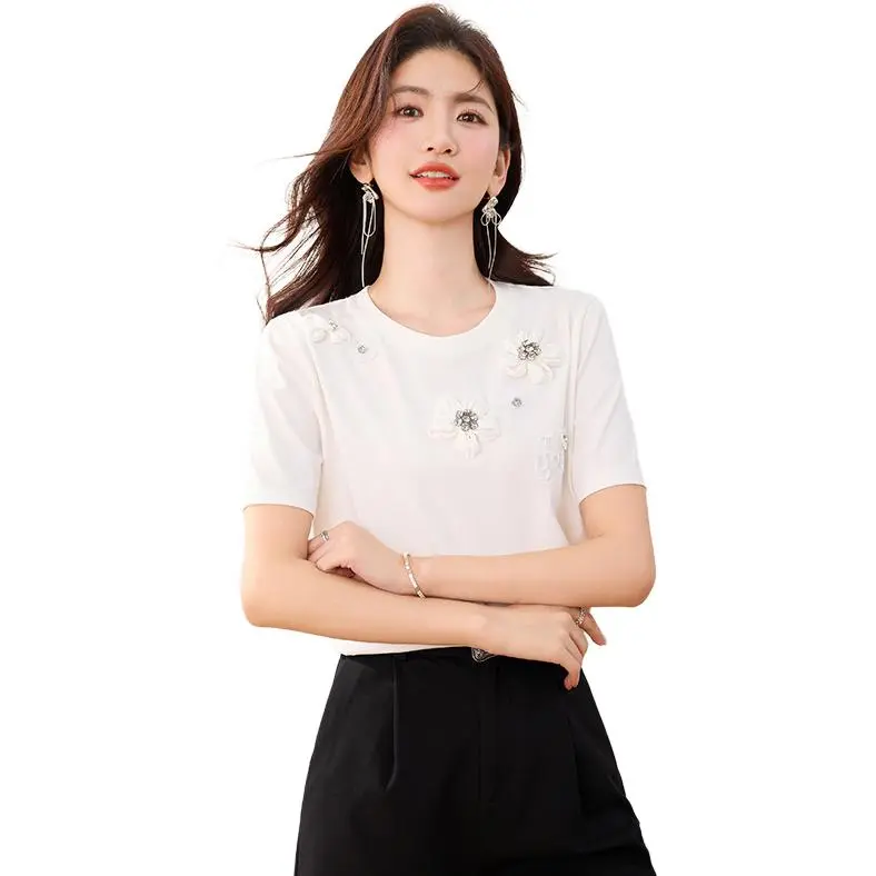La Chapelle Regular T Shirt Women's White-2