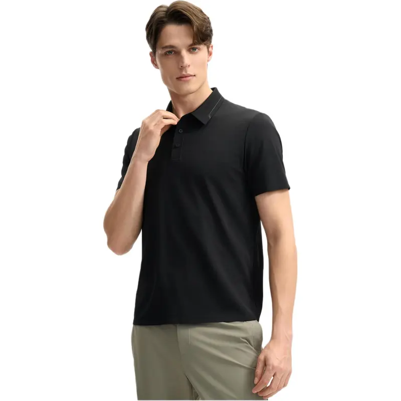 FILA Polo Shirt Men's Jet Black-4