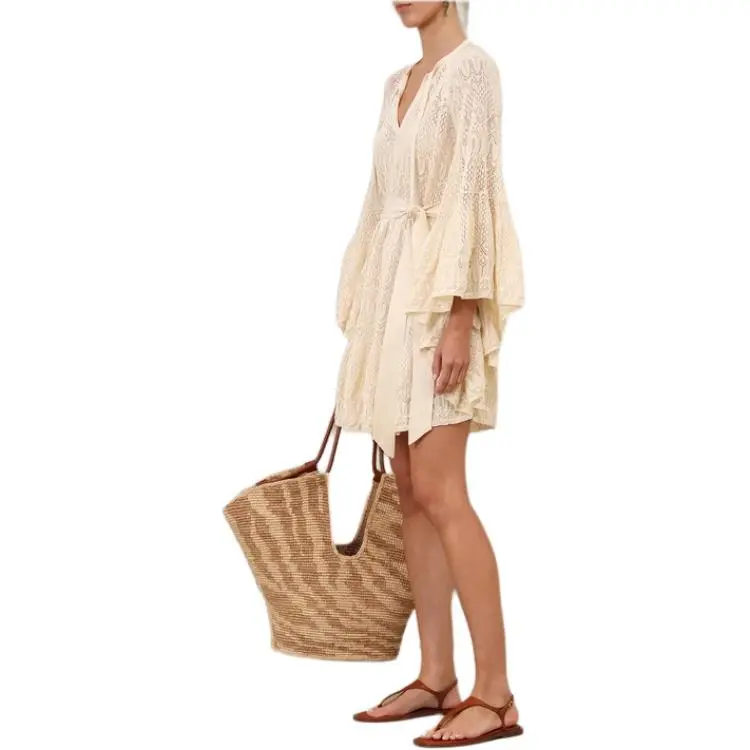 Zimmermann SS25 Long Sleeved Dress Women's Cream-4