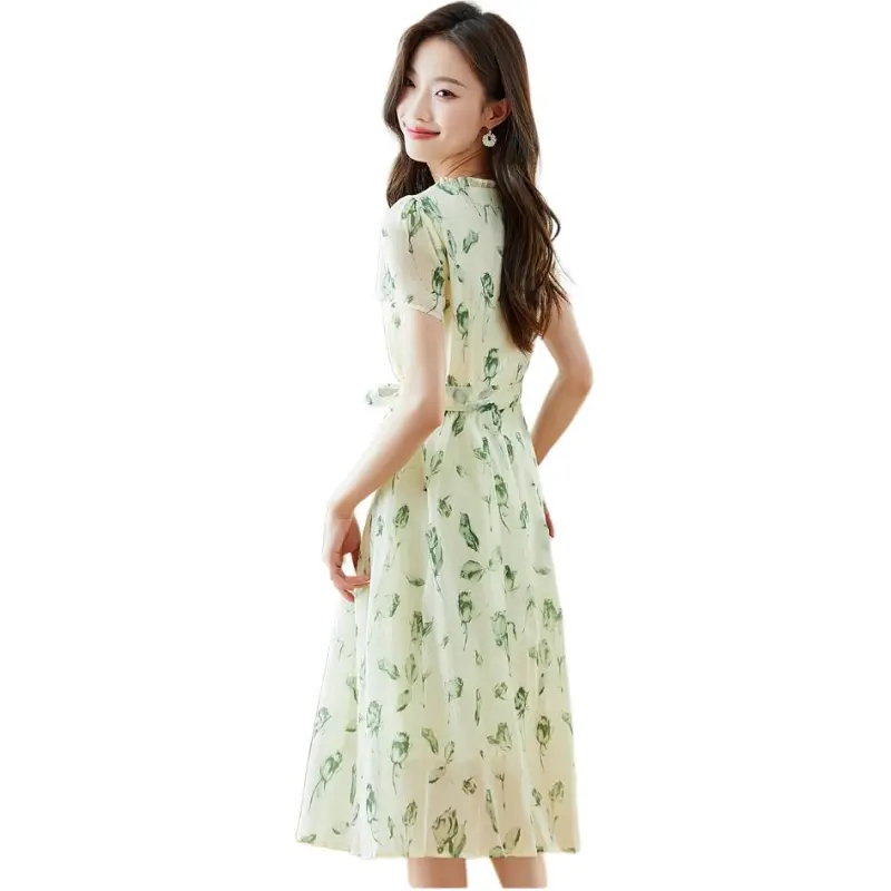 Mu Xiao Xin Short Sleeved Dress Women's-1
