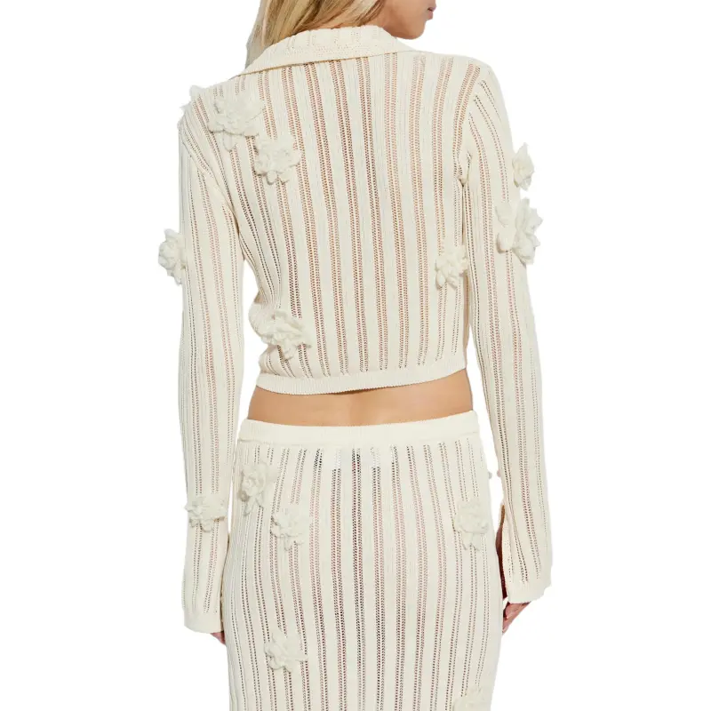CASABLANCA Floral appliqué Top-2