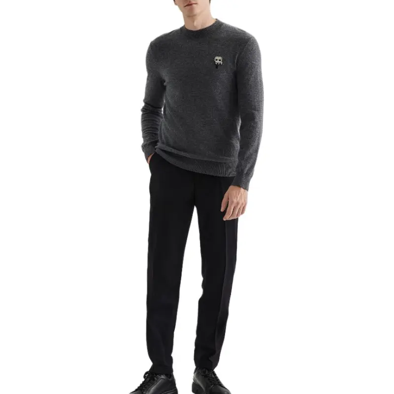 KARL LAGERFELD FW24 Sweater Men's Dark Gray-1
