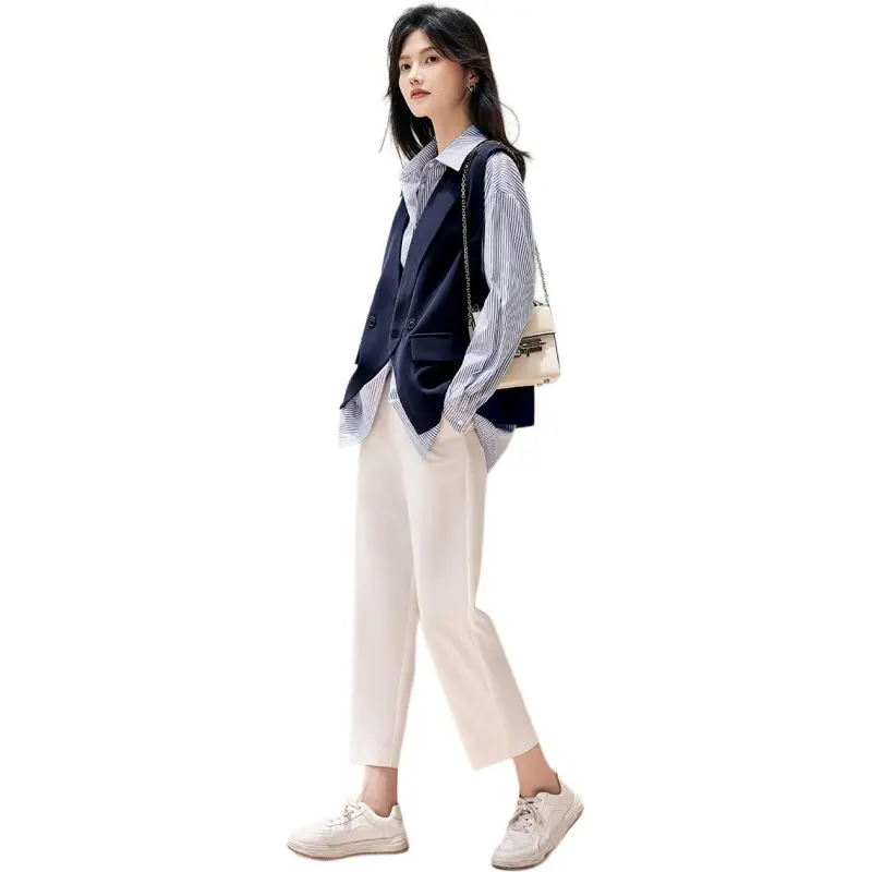 XWI Casual Suit Women's Navy Blue-3