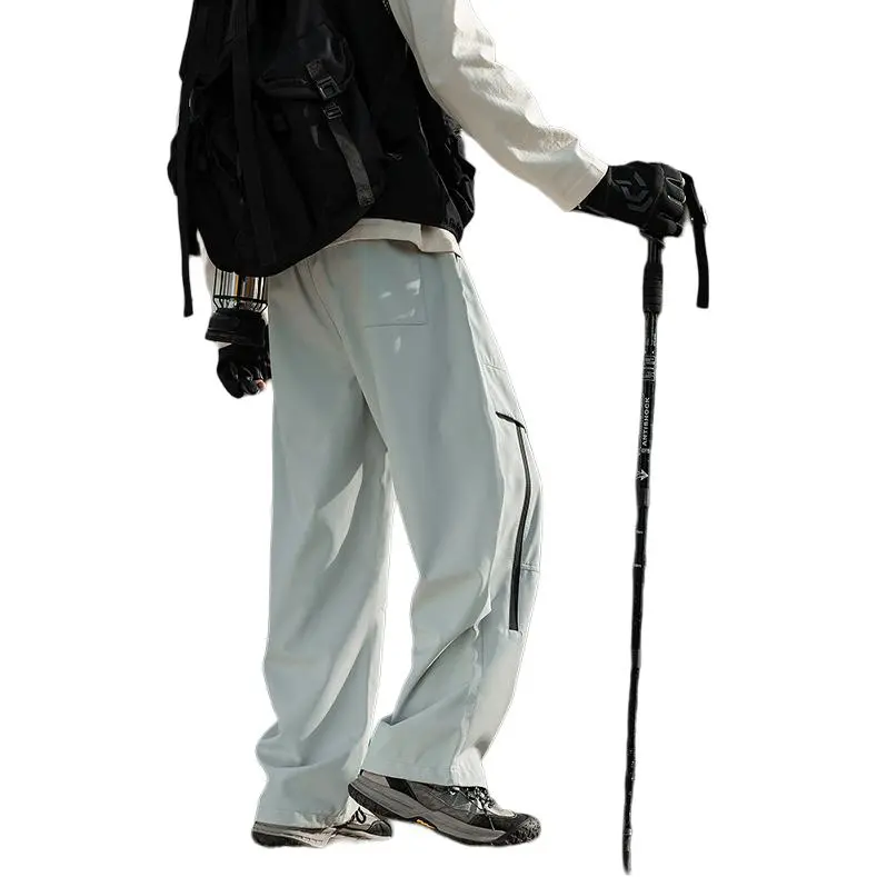 ROBINHOOD Windbreaker Pants Unisex Snow Mountains Gray-1