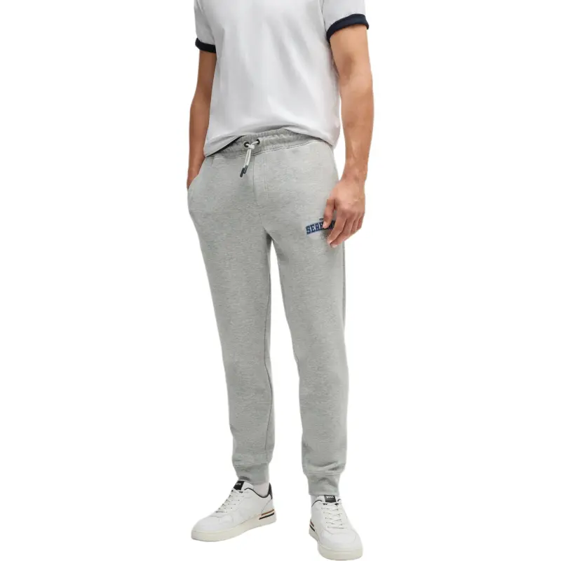 HUGO BOSS x NFL FW24 Knitted Sports Pants Men's Gray-1