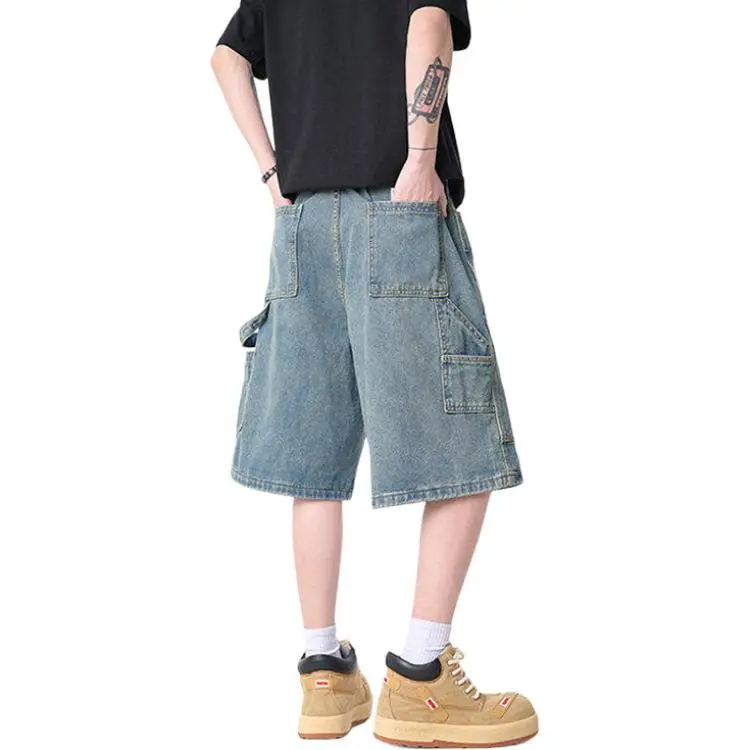 BEAR UNION Denim Shorts Men's Blue-1
