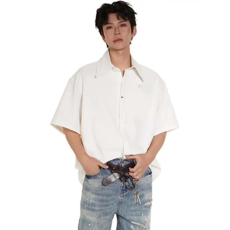 PIERRE CARDIN Short Sleeved Shirt Men's-8
