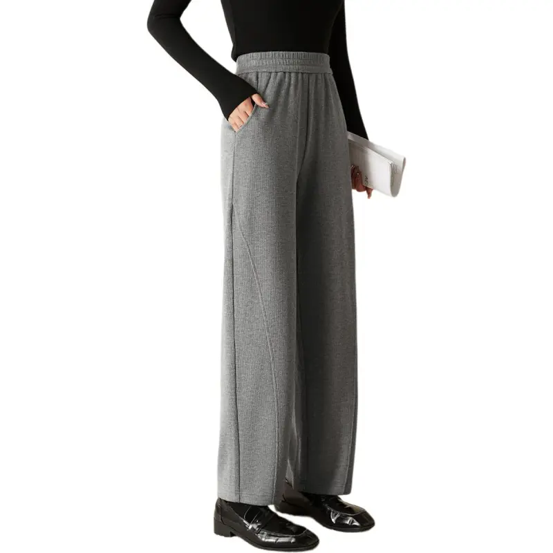 Mo Han Yi Mei Casual Pants Women's Heather Gray-2