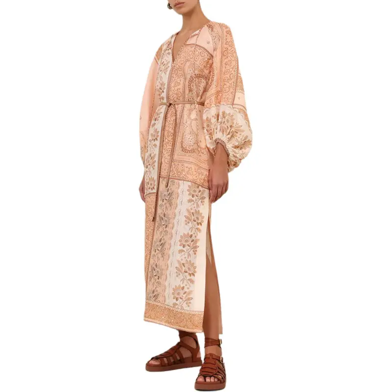 Zimmermann SS25 Long Sleeved Dress Women's Multicolor-3