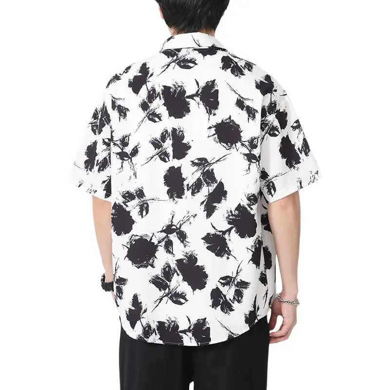 SIFLYTO Shirts Unisex Ink Flower Shadows-1