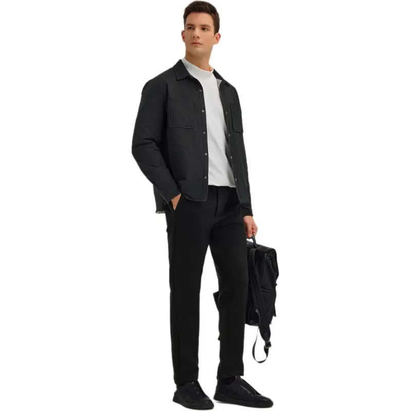 Hush Puppies Down Jacket Men's Pitch Black-1