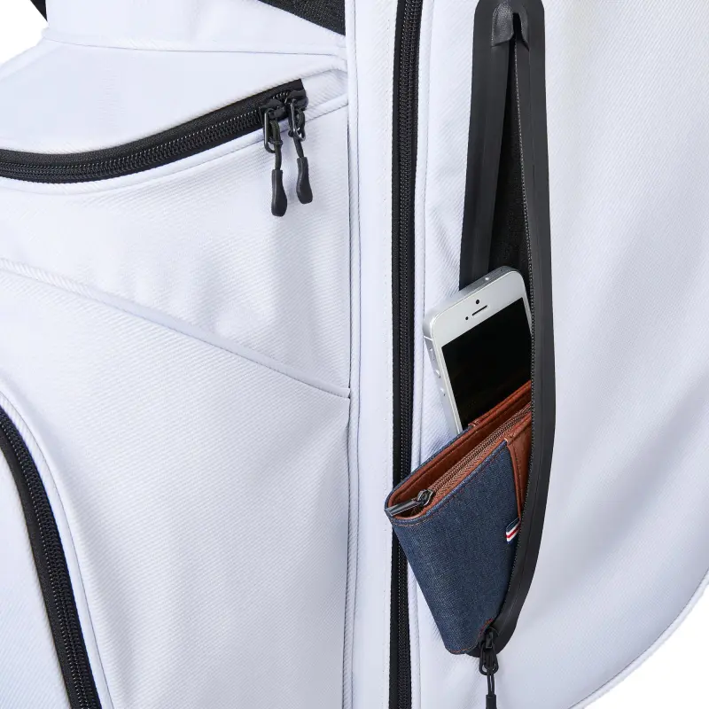 DECATHLON Polyester Golf Lightweight Stand Bag Travel Storage Bag Unisex Snow & Smoky Black-3