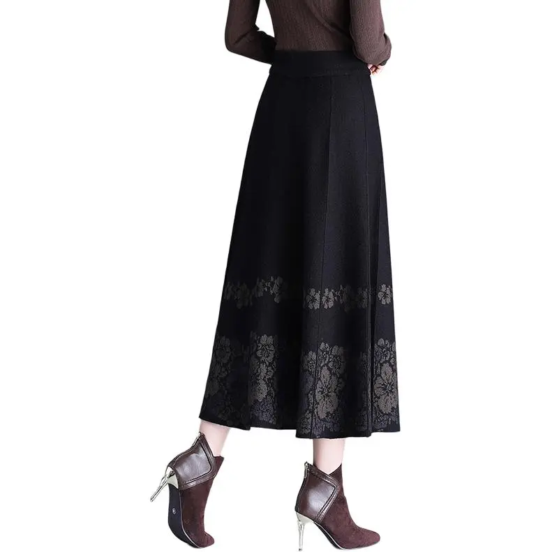 La Chapelle Knit Long Skirt Women's-1