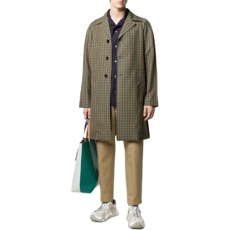 PRADA Coats Men Yellow Green-1