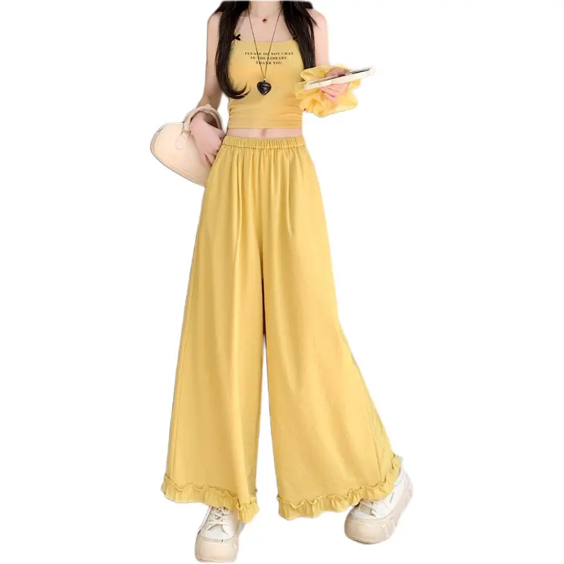Flowers In Water Casual Pants Women's-4
