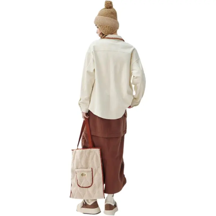 ZIHAN Shirts Women's Beige Gold-3