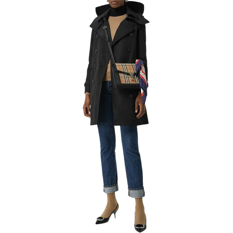 Burberry SS24 Trench Coat Women's Black-5