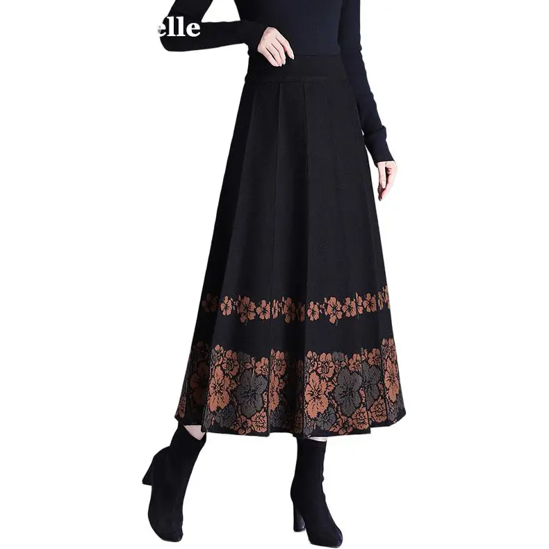 La Chapelle Knit Long Skirt Women's-4