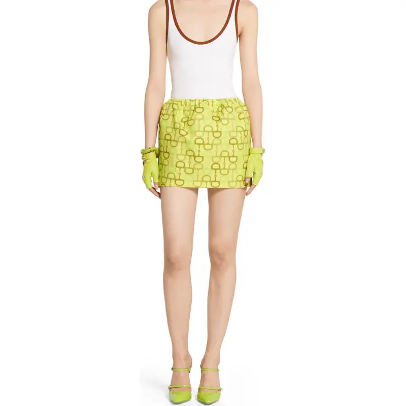 GUCCI Printed Mini Skirt-1