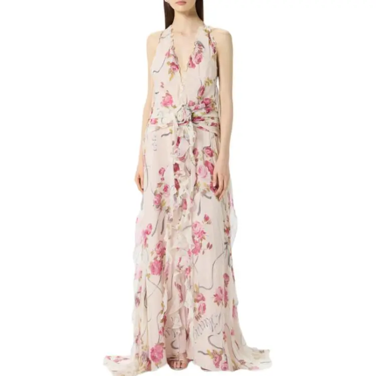 Blumarine Floral print Maxi Dress-1