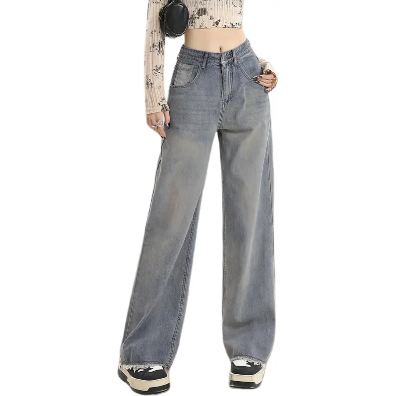 Weixi Jeans Women's Cool Tea Blue-3