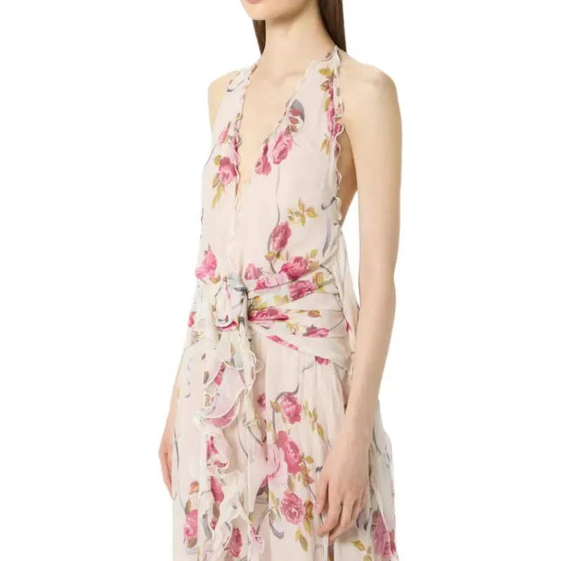 Blumarine Floral print Maxi Dress-4