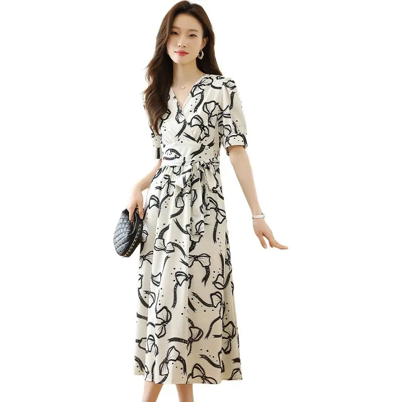 Mu Xiao Xin Short Sleeved Dress Women's-3