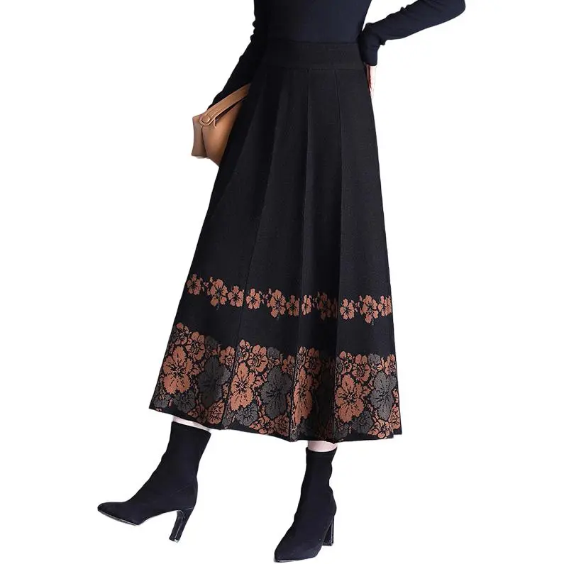 La Chapelle Knit Long Skirt Women's-3
