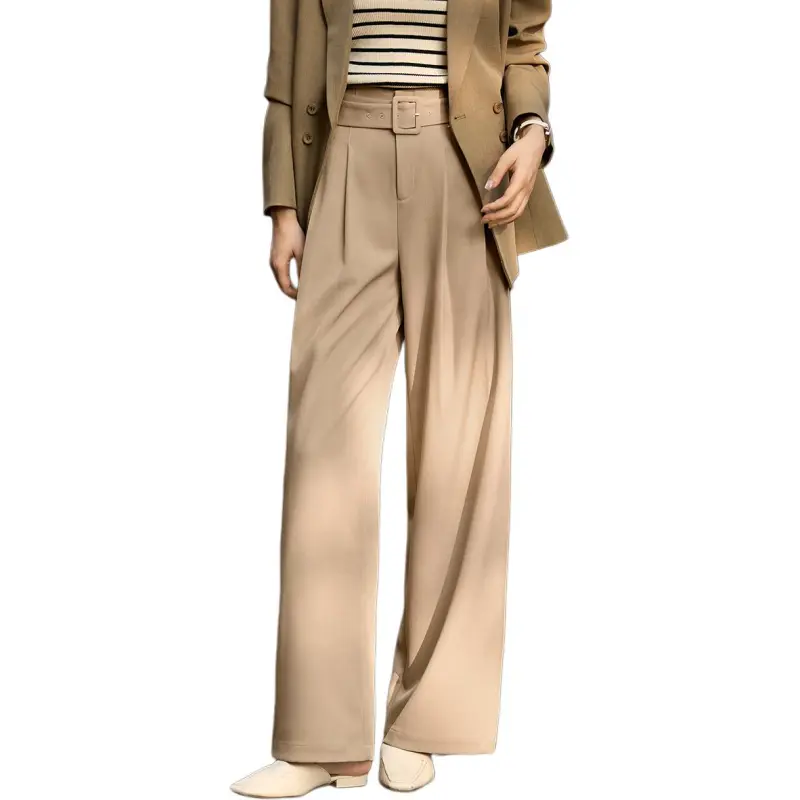 Mo Han Yi Mei Suit Trouser Women's Khaki-5