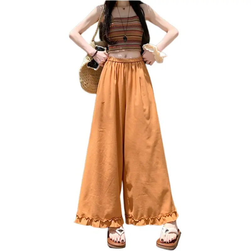 Flowers In Water Casual Pants Women's-2
