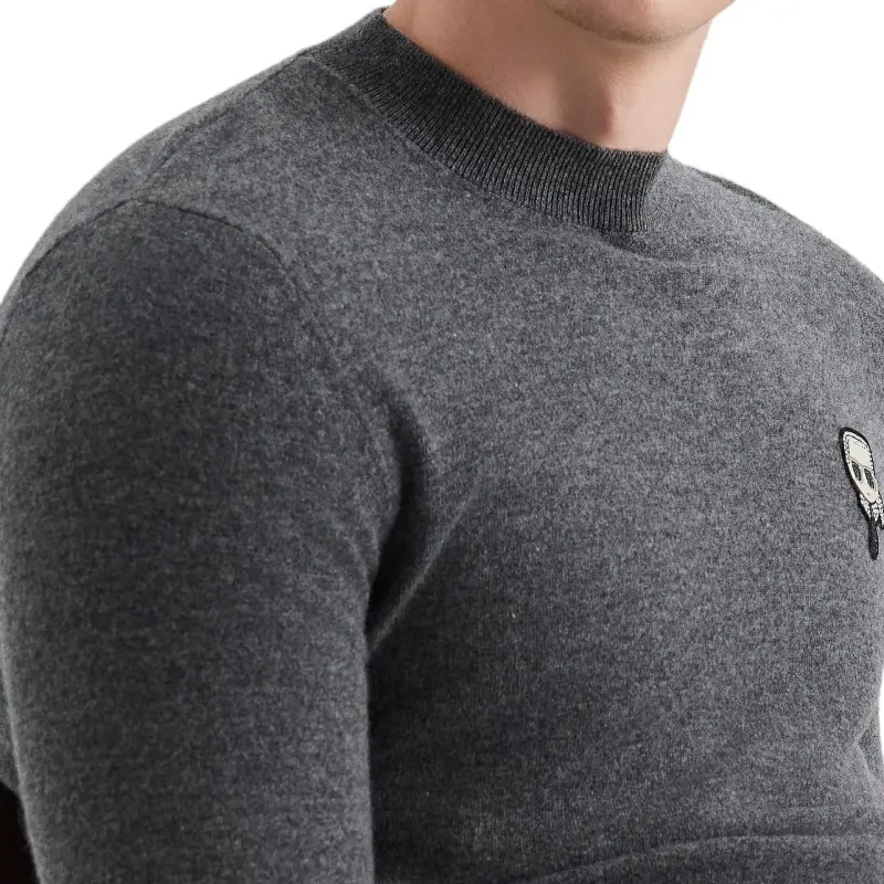 KARL LAGERFELD FW24 Sweater Men's Dark Gray-5