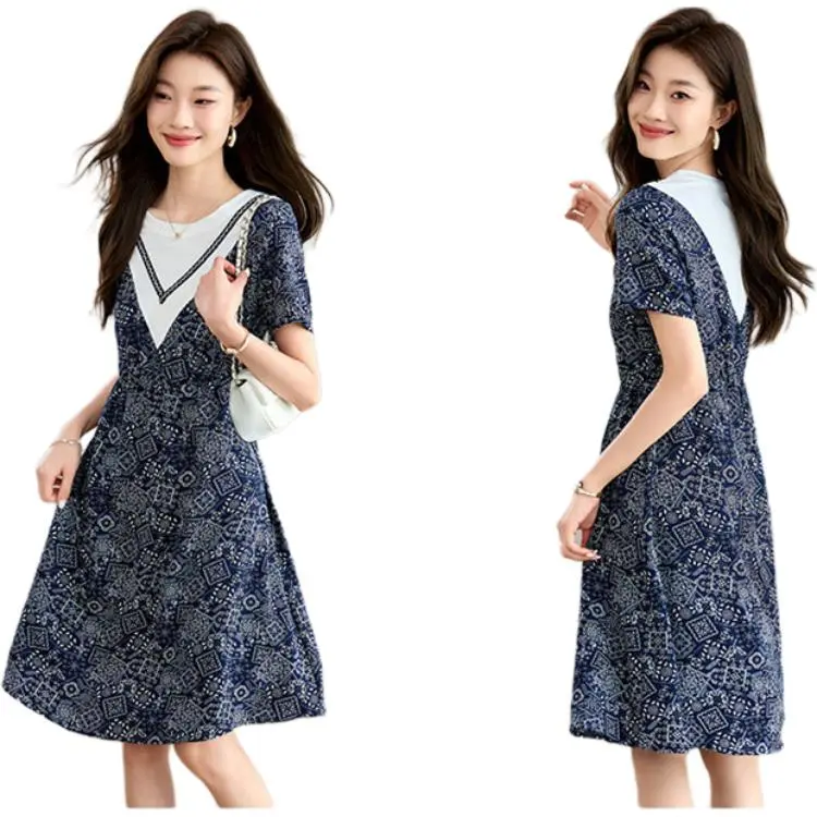 PIERRE CARDIN Short Sleeved Dresses Women's Image Color-2