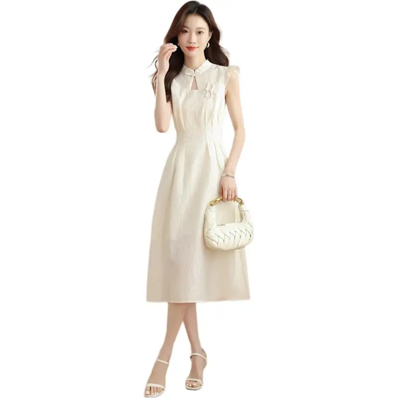 Mu Xiao Xin Short Sleeved Dress Women's-4