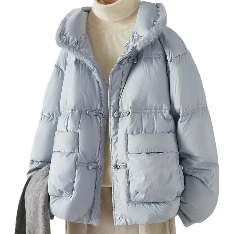 IHIMI Down Jacket Women's Gray Blue-2