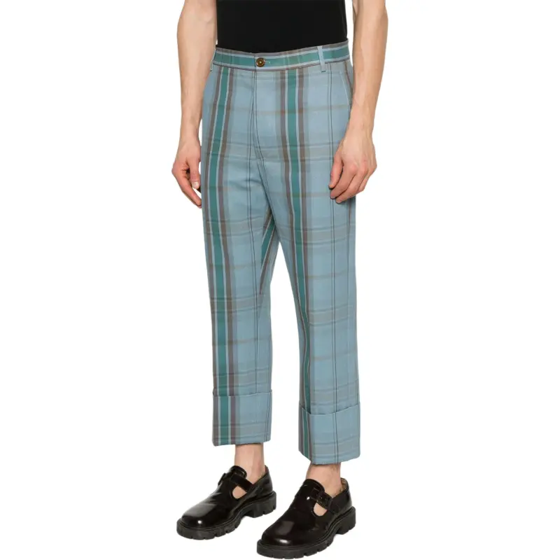 Vivienne Westwood Checked Cropped Pants-3
