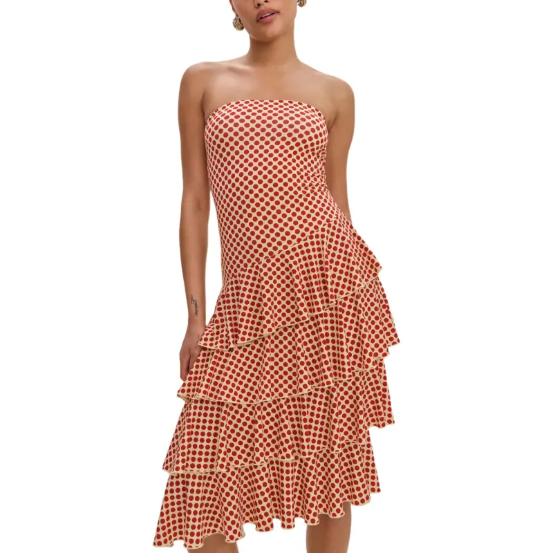 REFORMATION Ayla Knit Dress Sleeveless Dress Women's-1