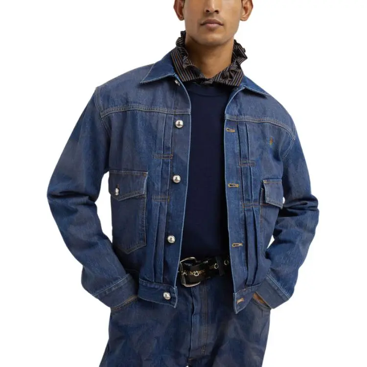 Vivienne Westwood Crinkled effect Denim Jacket-3