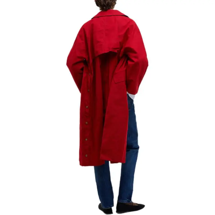BARBOUR x Alexa Chung Trench Coat Women's Red-3