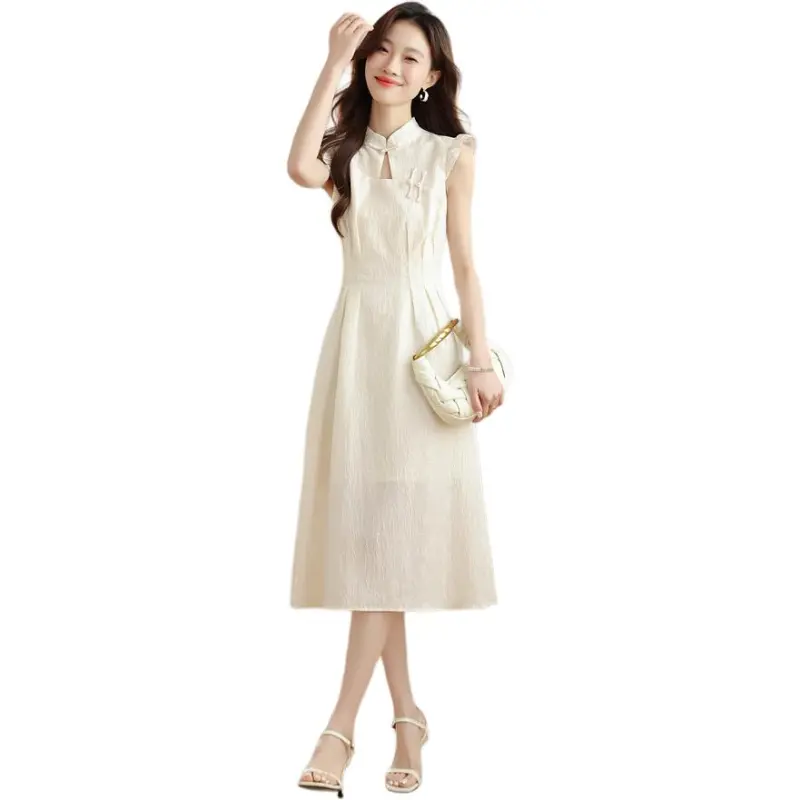 Mu Xiao Xin Short Sleeved Dress Women's-2