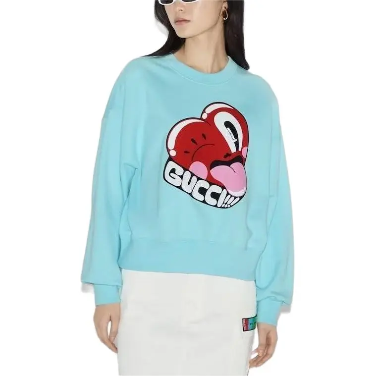 GUCCI Sweatshirt Women's Light Blue-1