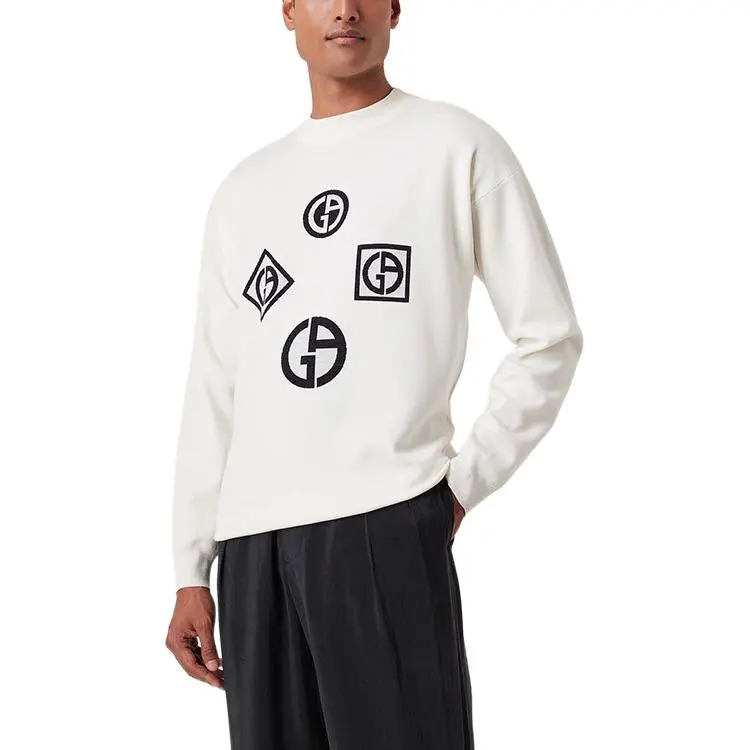 GIORGIO ARMANI Sweaters Men White-1