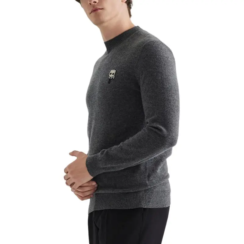 KARL LAGERFELD FW24 Sweater Men's Dark Gray-4