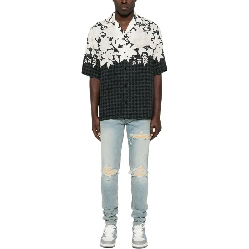 AMIRI Short Sleeved Floral Printed Shirt-1