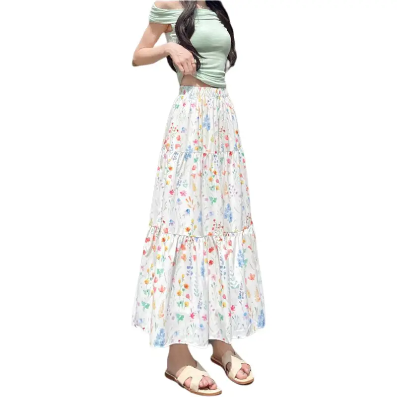 Mu Xiao Xin Casual Long Skirt Women's-4