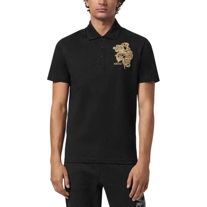 FANSIZHE SS25 Polo Shirt Men's Black-1