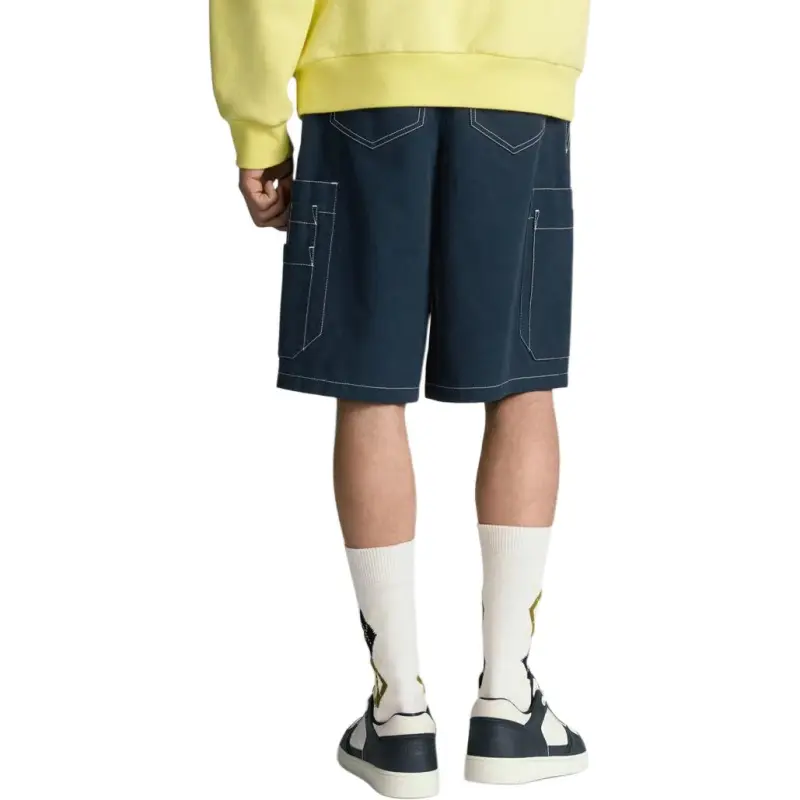 DIOR FW25 Fall Men's Clothing Collection Cargo Shorts Men's Marine Blue-3